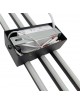 Applique led 23W nero 3 stecche bastoni lineare design moderno luce naturale calda a parete