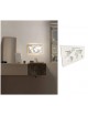 Applique da parete led 13W mappa mondo geografica rettangolare bianco design moderno luce bianca naturale calda