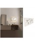 Applique da parete led 13W mappa mondo geografica rettangolare bianco design moderno luce bianca naturale calda