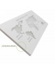 Applique da parete led 13W mappa mondo geografica rettangolare bianco design moderno luce bianca naturale calda