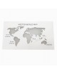 Applique da parete led 13W mappa mondo geografica rettangolare bianco design moderno luce bianca naturale calda