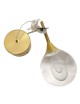 Lampadario applique a sospensione led goccia oro da comodino lampada per camera da letto luce bianca naturale calda