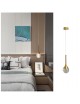 Lampadario applique a sospensione led goccia oro da comodino lampada per camera da letto luce bianca naturale calda