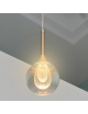 Lampadario applique a sospensione led goccia oro da comodino lampada per camera da letto luce bianca naturale calda
