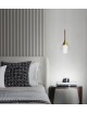 Lampadario applique a sospensione led goccia oro da comodino lampada per camera da letto luce bianca naturale calda