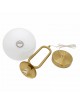 Lampadario applique a sospensione oro con sfera in vetro attacco G9 da comodino lampada per camera da letto