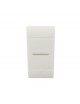 Interruttore deviatore pulsante assiale nero silver tech bianco compatibile con bticino living light / international / air