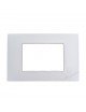 Placche compatibili con supporti Vimar Plana 3 4 7 posti moduli colori opachi vellutati