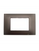 Placche compatibili con supporti Vimar Plana 3 4 7 posti moduli colori opachi vellutati