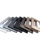 Placche compatibili con supporti Vimar Plana 3 4 7 posti moduli colori opachi vellutati
