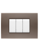Placche compatibili con Bticino LIVING LIGHT placca 3 4 7 moduli vari colori per supporti LN4703 e N4703