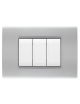 Placche compatibili con Bticino LIVING LIGHT placca 3 4 7 moduli vari colori per supporti LN4703 e N4703