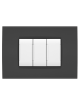 Placche compatibili con Bticino LIVING LIGHT placca 3 4 7 moduli vari colori per supporti LN4703 e N4703