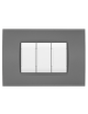 Placche compatibili con Bticino LIVING LIGHT placca 3 4 7 moduli vari colori per supporti LN4703 e N4703
