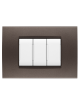 Placche compatibili con Bticino LIVING LIGHT placca 3 4 7 moduli vari colori per supporti LN4703 e N4703
