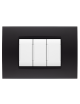 Placche compatibili con Bticino LIVING LIGHT placca 3 4 7 moduli vari colori per supporti LN4703 e N4703