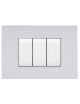 Placche compatibili con Bticino LIVING LIGHT placca 3 4 7 moduli vari colori per supporti LN4703 e N4703