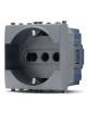 Frutti elettrici compatibili con supporti Vimar Arké grigio scuro interruttore presa pulsante schuko deviatore