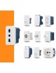 Frutti elettrici compatibili con supporti Vimar Arké bianco interruttore presa pulsante schuko deviatore