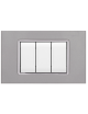 Placche vetro compatibile bticino living light placche placca 3 4 7 moduli