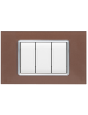 Placche vetro compatibile bticino living light placche placca 3 4 7 moduli
