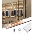 Luce per armadio cucina barra led 2mt 12V tagliabile collegabile con sensore di movimento o touch