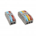 Morsetti di collegamento rapido 2 3 poli a 2 3 vie per cavi elettrici da 0.08 a 4.0 mm 32A connettore a giunzione