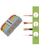 Morsetti di collegamento rapido 2 3 poli a 2 3 vie per cavi elettrici da 0.08 a 4.0 mm 32A connettore a giunzione