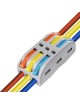 Morsetti di collegamento rapido 2 3 poli a 2 3 vie per cavi elettrici da 0.08 a 4.0 mm 32A connettore a giunzione