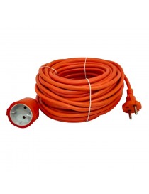 Prolunga elettrica 15 metri per esterno da giardino con spina 16A presa schuko 220V 3500W
