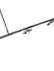 Lampadario a sospensione oro argento con 4 sfere bolle bianche in vetro attacco led G9
