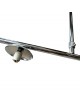 Lampadario a sospensione oro argento con 4 sfere bolle bianche in vetro attacco led G9