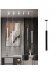 Faretto led a sospensione 3w cilindro 60cm per binario track monofase lampada proiettore nero bianco
