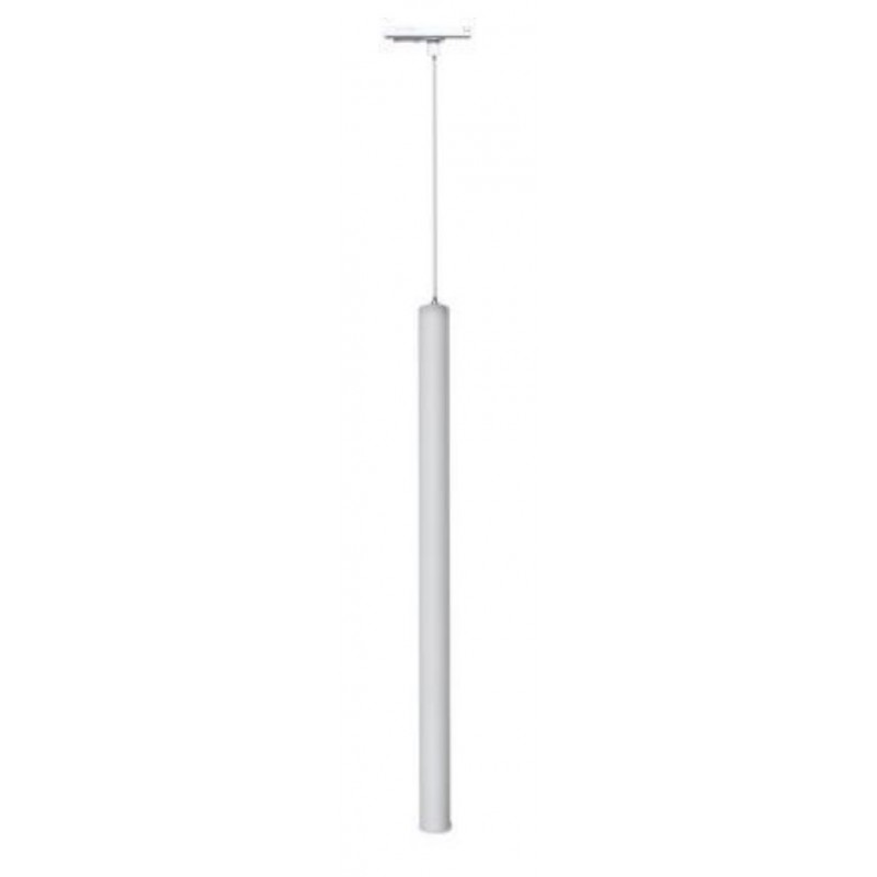 Faretto led a sospensione 3w cilindro 60cm per binario track monofase lampada proiettore nero bianco