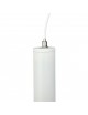 Faretto led a sospensione 3w cilindro 60cm per binario track monofase lampada proiettore nero bianco