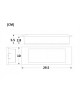 Lampada di emergenza luce led da incasso per cartongesso controsoffitto plafoniera slim bianco parete