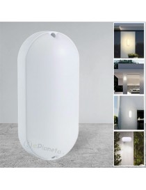 Applique led ovale 15W bianco per esterno giardino balcone lampada da parete impermeabile