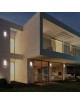 Applique led ovale 15W bianco per esterno giardino balcone lampada da parete impermeabile