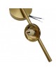 Applique oro con 3 sfere bianche lampada da parete design moderno attacco G9