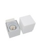 Applique rettangolare bianco nero per esterno lampada da parete con attacco per lampadina E27