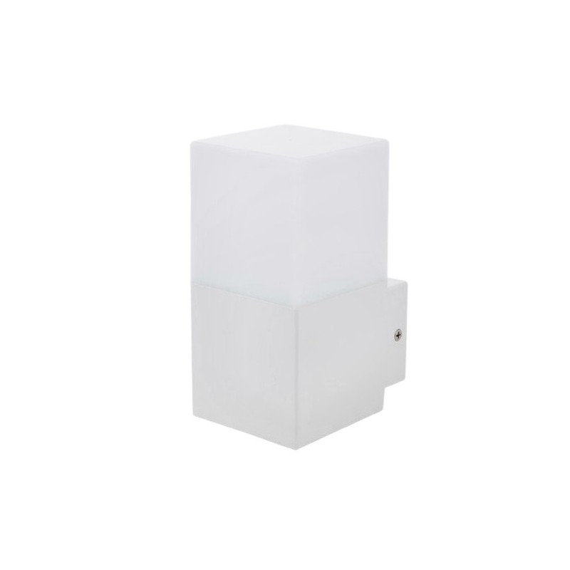 Applique rettangolare bianco nero per esterno lampada da parete con attacco per lampadina E27
