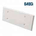Coperchio rettangolare per scatola incasso 506 507 bianco con viti cassetta 6 7 moduli posti