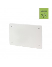Coperchio di ricambio 119x96 misura 2 3 rettangolare per scatola cassetta di derivazione da incasso con viti