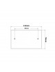 Coperchio bianco quadrato per scatola derivazione 4 viti 100x120mm da incasso