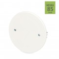 Coperchio tondo bianco Ø 85mm per scatola incasso cassetta di derivazione con viti