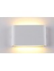 Applique led cob 12w rettangolare sottile bianco nero grigio per esterno luce sopra sotto moderno