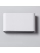 Applique led cob 12w rettangolare sottile bianco nero grigio per esterno luce sopra sotto moderno