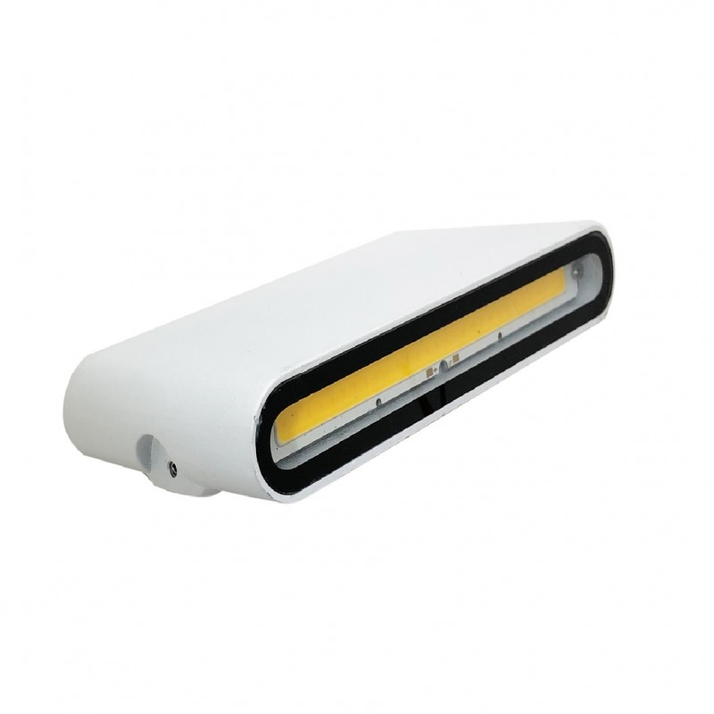 Applique led cob 12w rettangolare sottile bianco nero grigio per esterno luce sopra sotto moderno