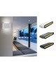 Applique led cob 12w rettangolare sottile bianco nero grigio per esterno luce sopra sotto moderno