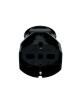 Presa elettrica volante grande schuko16A 2P/T uscita cavo assiale bianco nero 250V per prolunga